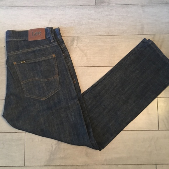 PREOWNED LEE MENS JEANS L231 SLIM FIT TAPPED LEG W33”x30”L LIKE NEW - Picture 6 of 11